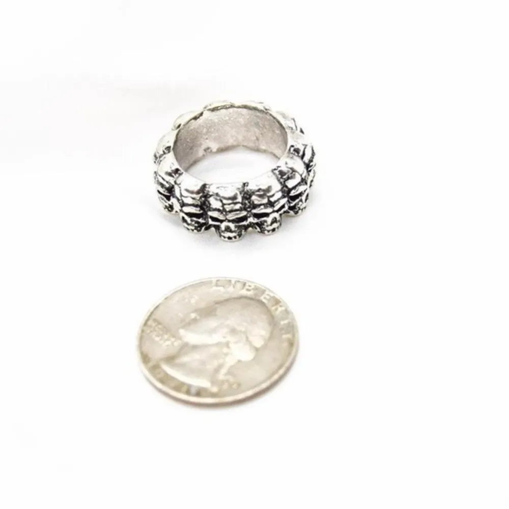 Skull Infinity Ring Silver - Image 4