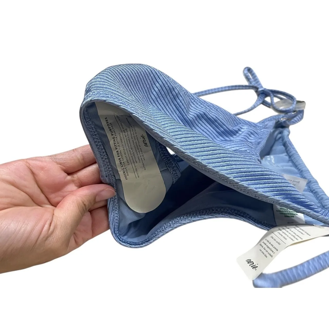 NWT‎ Aerie Blue 2 Piece Bikini Swimsuit Medium - Image 12