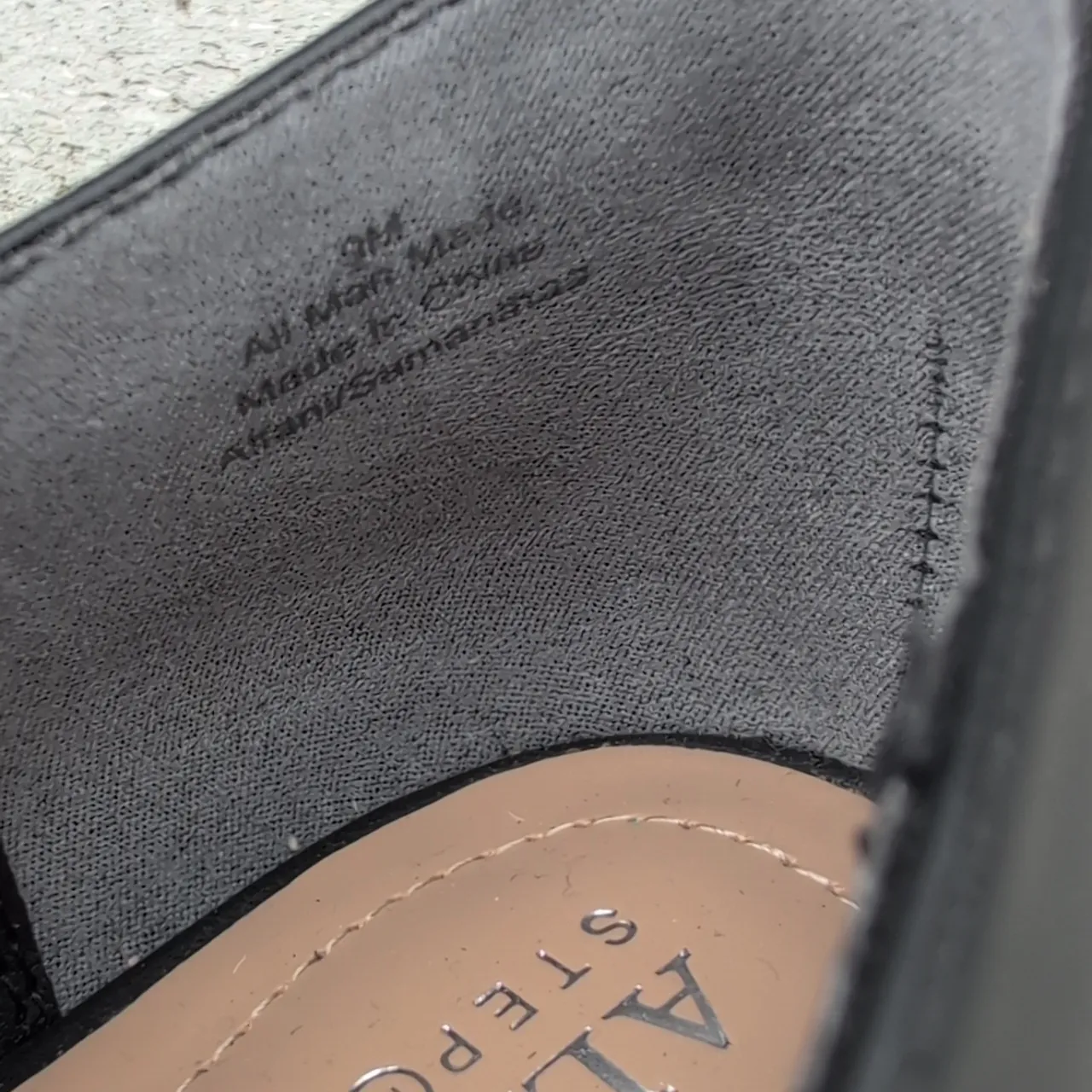 Alfani Black Samantha Leather Loafers | Alfani Pointed Toe Loafers Size 9 - Image 9