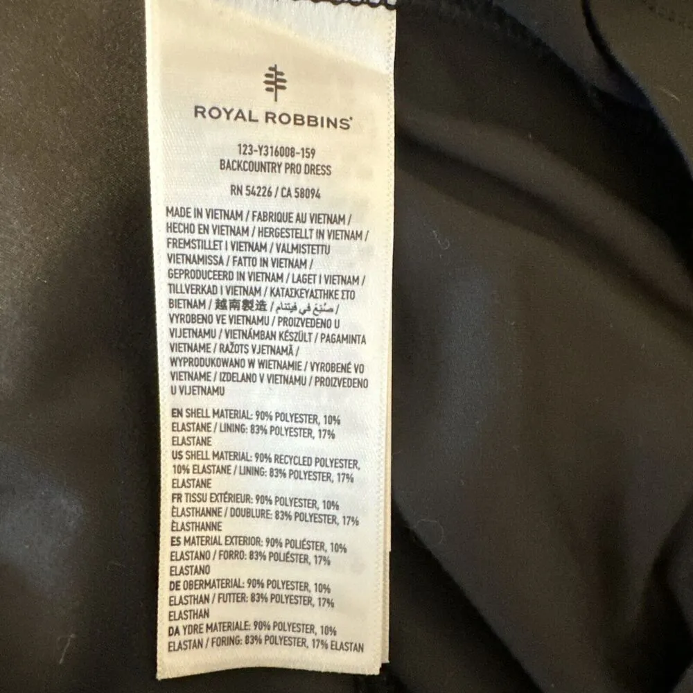 Royal Robbins Womens Backcountry Pro Dress Size XL Black Sleeveless Pockets - Image 11