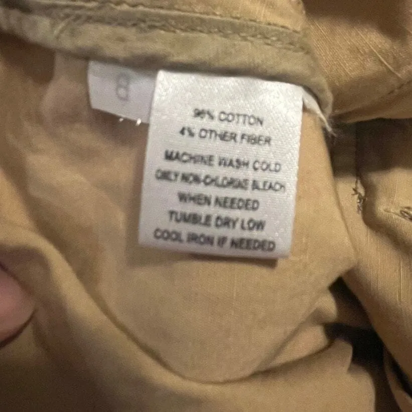 LOFT Khaki Safari Field Jacket‎ Women's Small Cotton Blend Heritage Style - Image 6