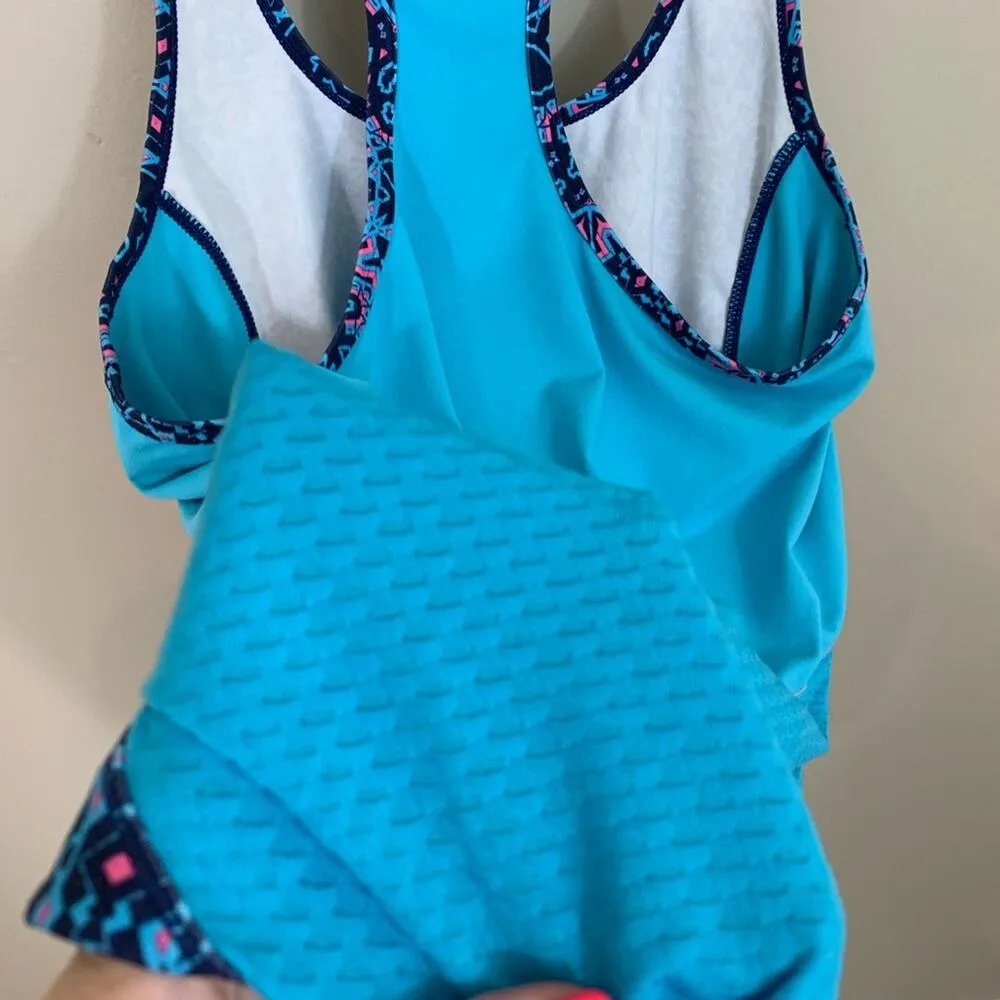 Fabletics Mosaic Print Berlin Print Racerback Tank - Image 4