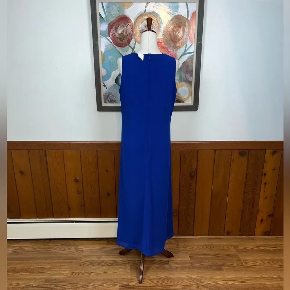 Beautiful Boutique Cobalt Blue Mother of the Bride MIDI Dress! - Image 5