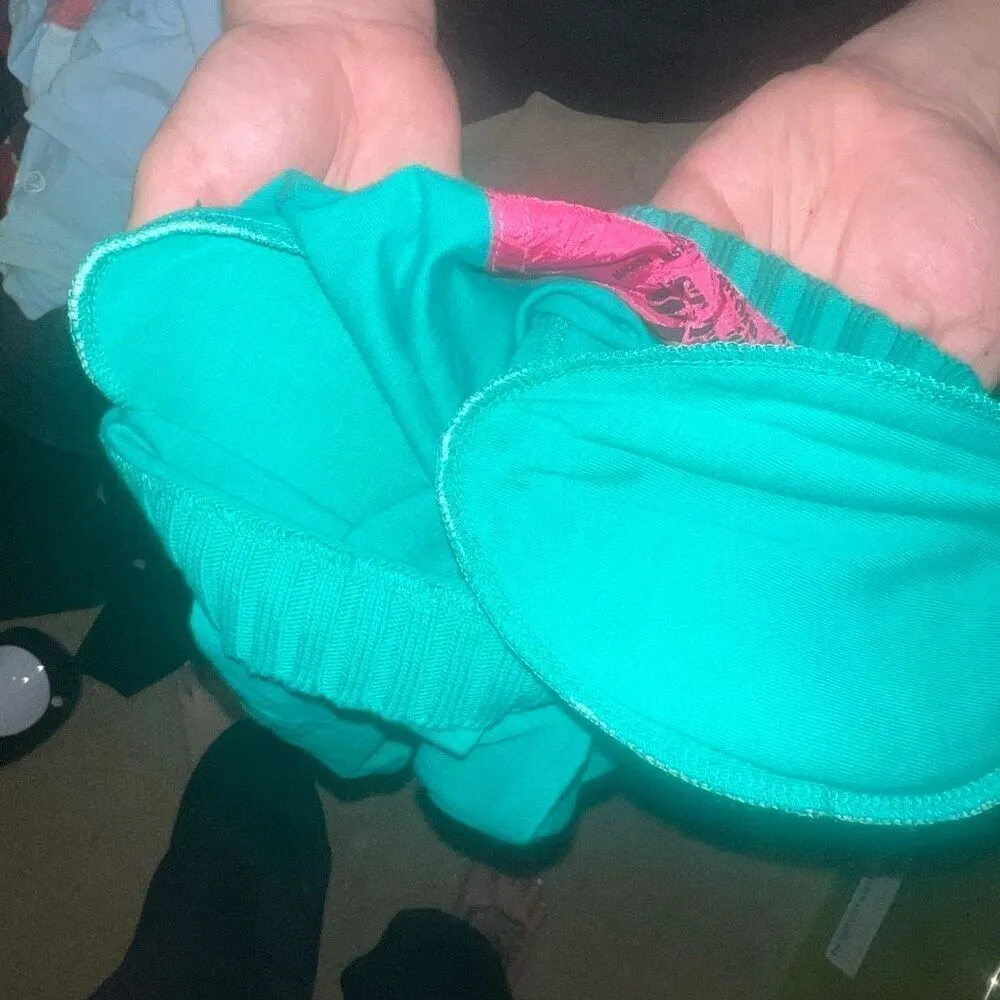 Vintage sweater with shoulder pads teal 80s St. Tropez wear size S ￼ - Image 5