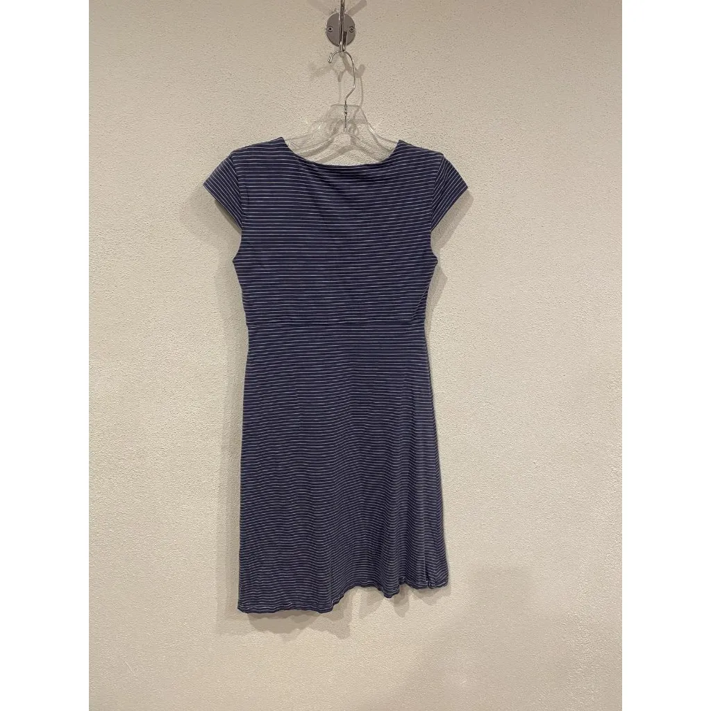 Toad&Co Rosemarie Dress Womens Medium Blue Striped Fit & Flare Knit Casual - Image 3