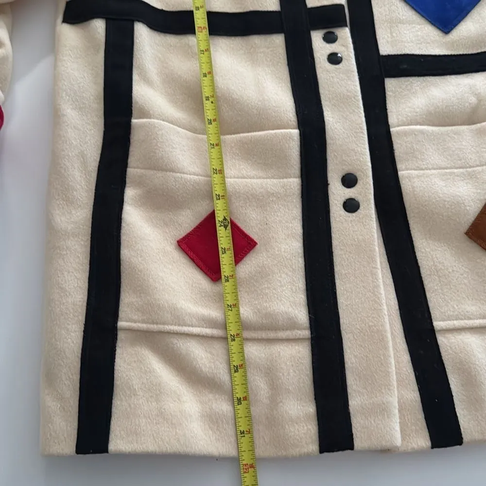 Vintage International Scene Wool Jacket EUC Size 6 - Image 13