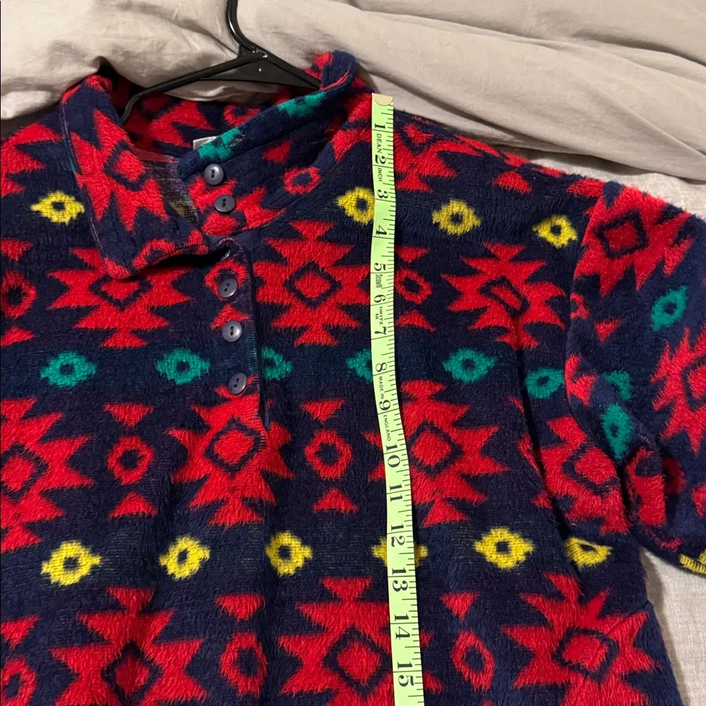 Vintage David Wayne Aztec Pullover Sweater Blue - Image 10