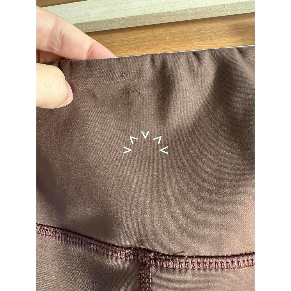 Varley Hughes Laser Cut High Rise Leggings in Braken Brown Women’s size Small​ - Image 9