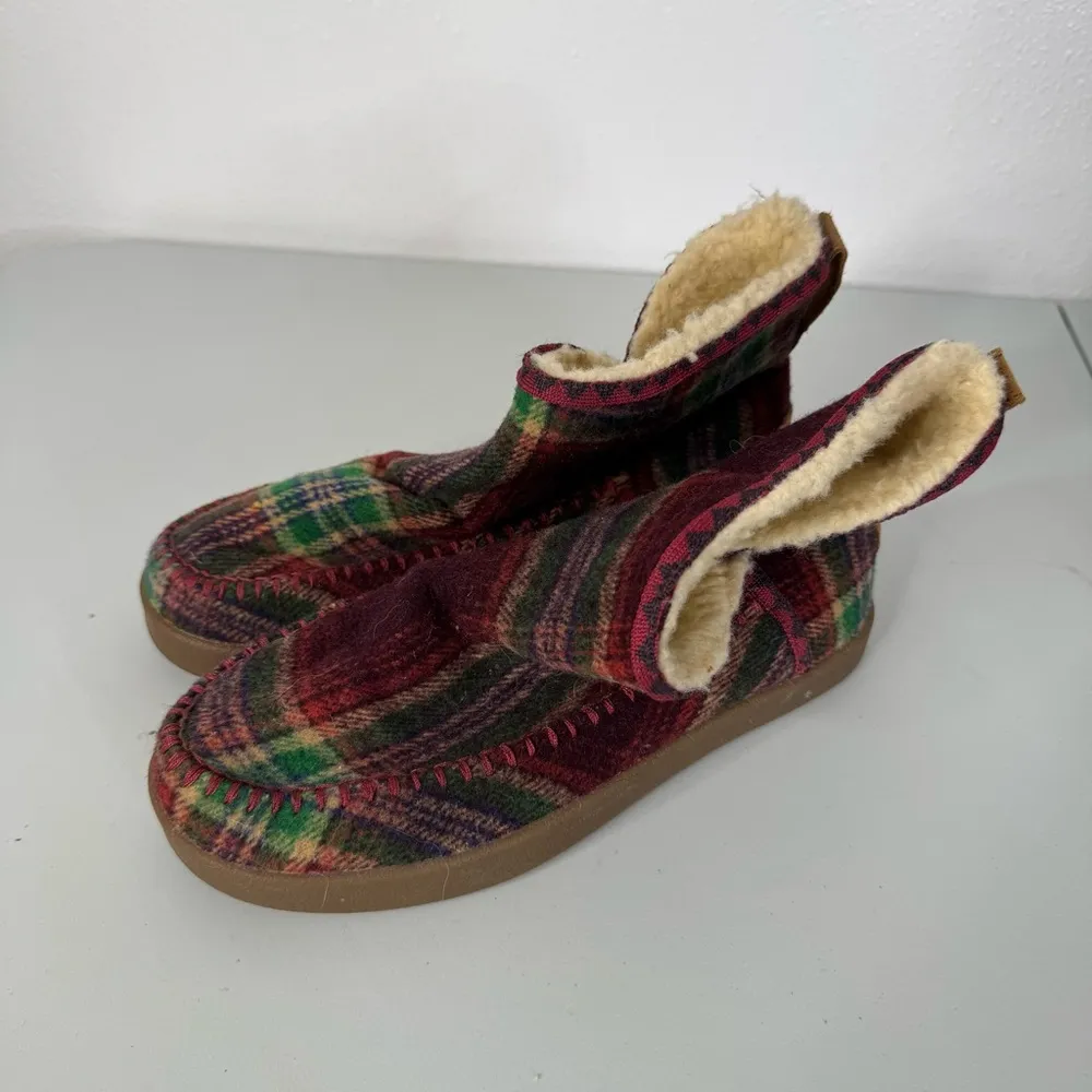 SANUK Nice Bootah Womens Wool Blend Slip On Winter Boots Size 6 - Image 3