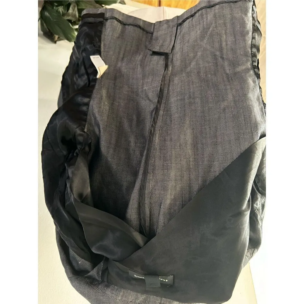 Banana republic blazer gray cotton blend size 4 - Image 6