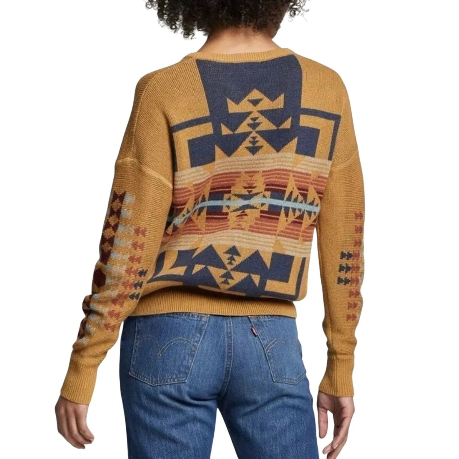 PENDLETON Chief Joseph Graphic Cotton Pullover Sweater Size L New w/ Tag $149 - Image 2