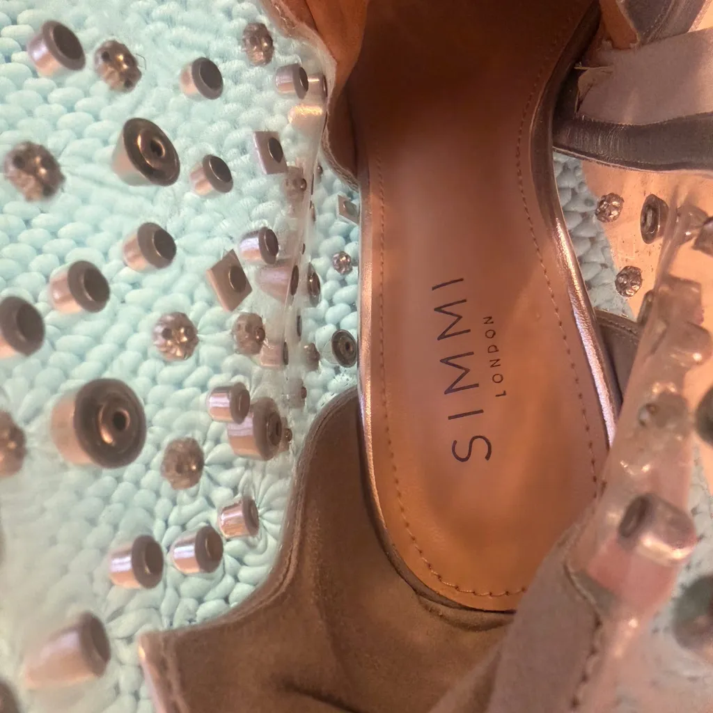 Glamorous Silver Studded Rhinestones w/side zipper Heeled Boots - Image 8