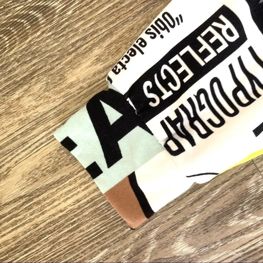 Fire and Fleur newspaper joggers Size XS - Image 8