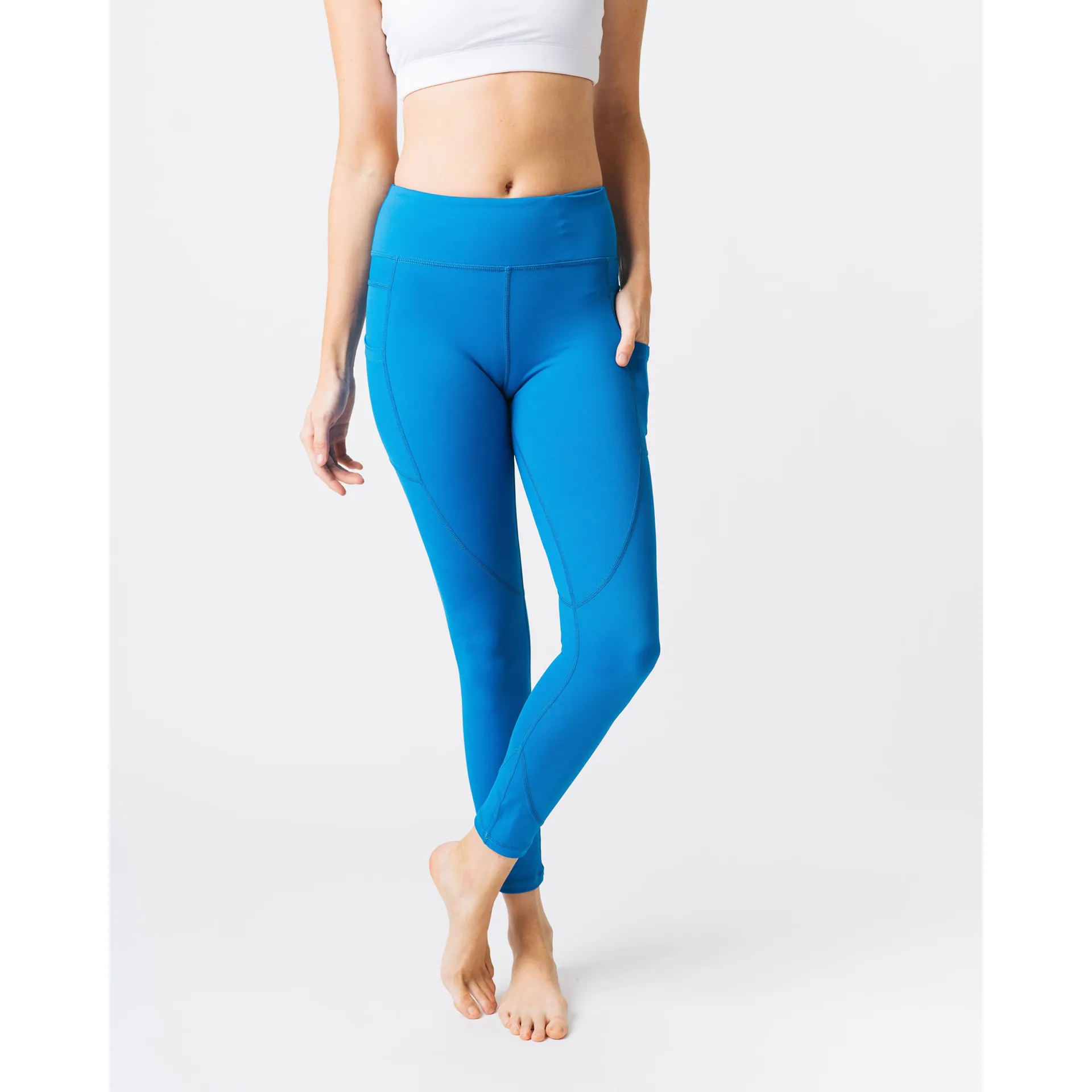 Royal Blue Pocket Light n Tight Mid-Rise 7/8 24", Large (8-10) - Image 2