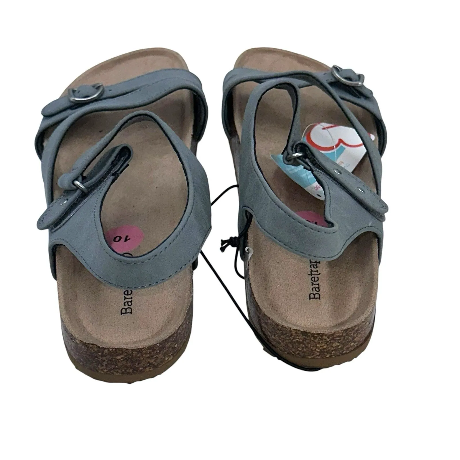 Baretraps Sandals Size 10‎ M Paddy Grey Hook Loop Closure Arch Support NWT - Image 4