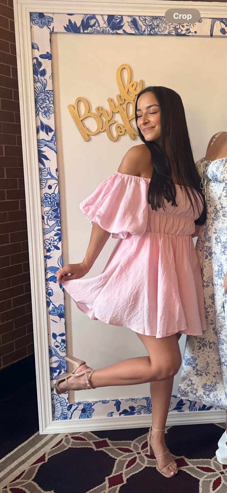 Halton Mini Dress Pink - Image 2