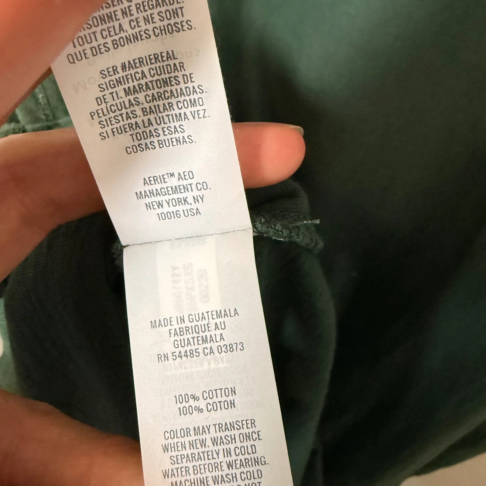 Aerie Women's Green Short Sleeve Henley Pocket T Shirt Size S - Image 3