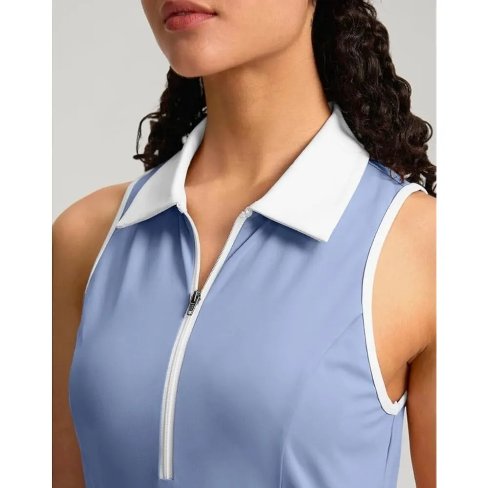 Soothfeel NWT Sleeveless Golf Athletic Active Sports Tennis Mini Dress Small Blue - Image 3