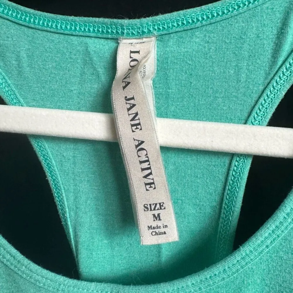 Lorna Jane Work For It Twisted Back Tank Top in Mint Size Medium - Image 11