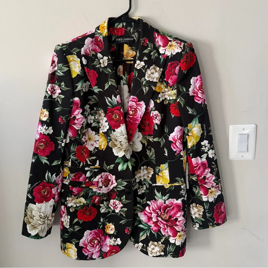 Dolce & Gabbana floral structured blazer - Image 3