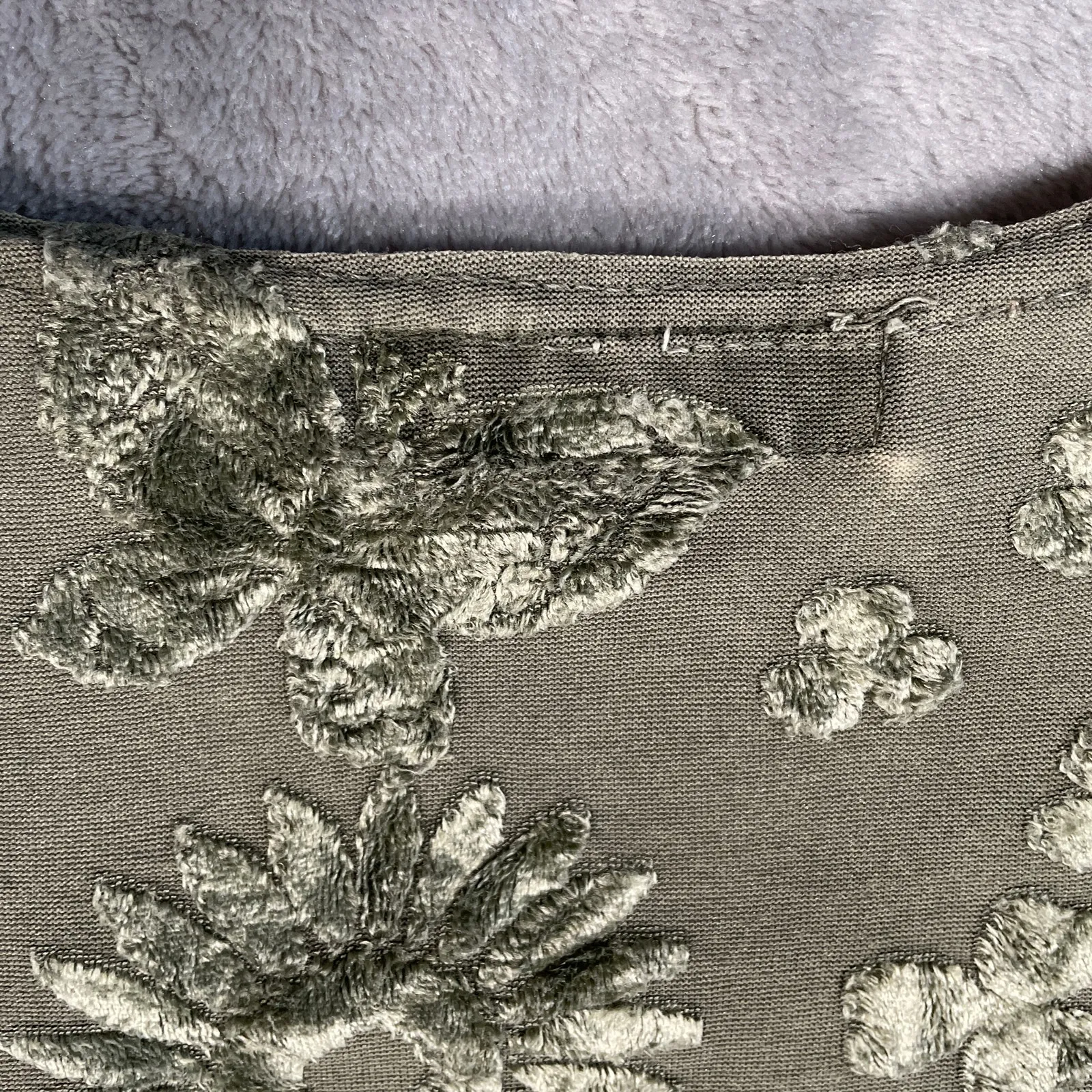 Citron Santa Monica Shirt Medium Green Cropped 90s Fairy Grunge Whimsy Indie - Image 5