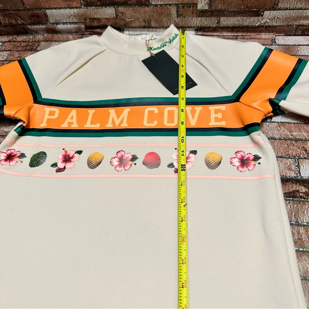 SCOTCH  & SODA MAISON SCOTCH- Cream and Orange Top size S - Image 9