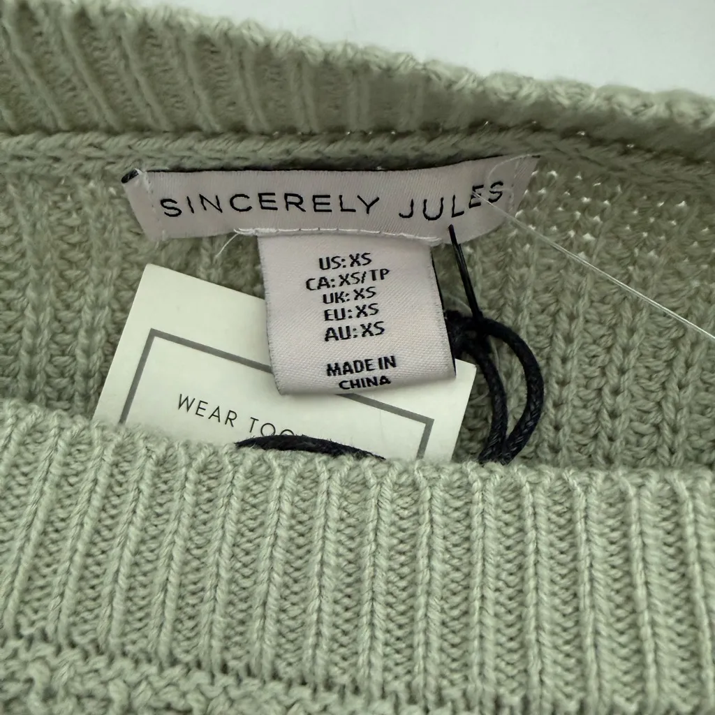 Sincerely Jules Sage Green Knit Set Size XS - Image 4
