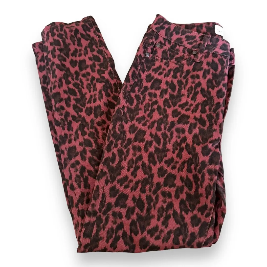 Soft Surroundings Womens Jeans Sz 6 The Ultimate‎ High Rise Leopard Skinny - Image 6