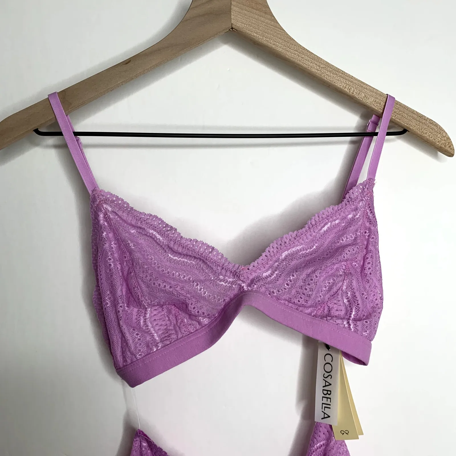 CosaBella Dolce Boyshort and Soft Bra Set 2 piece Neela Flower New Womens Large - Image 8