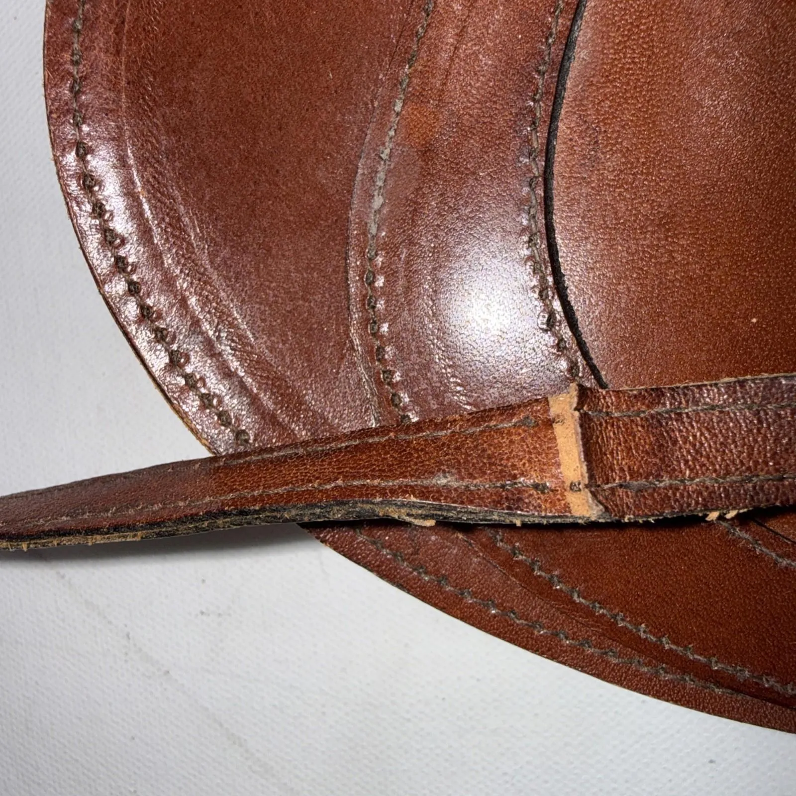 Vintage Frizzoni Firenze Brown Old Money Classic Leather Crossbody Purse - Image 9