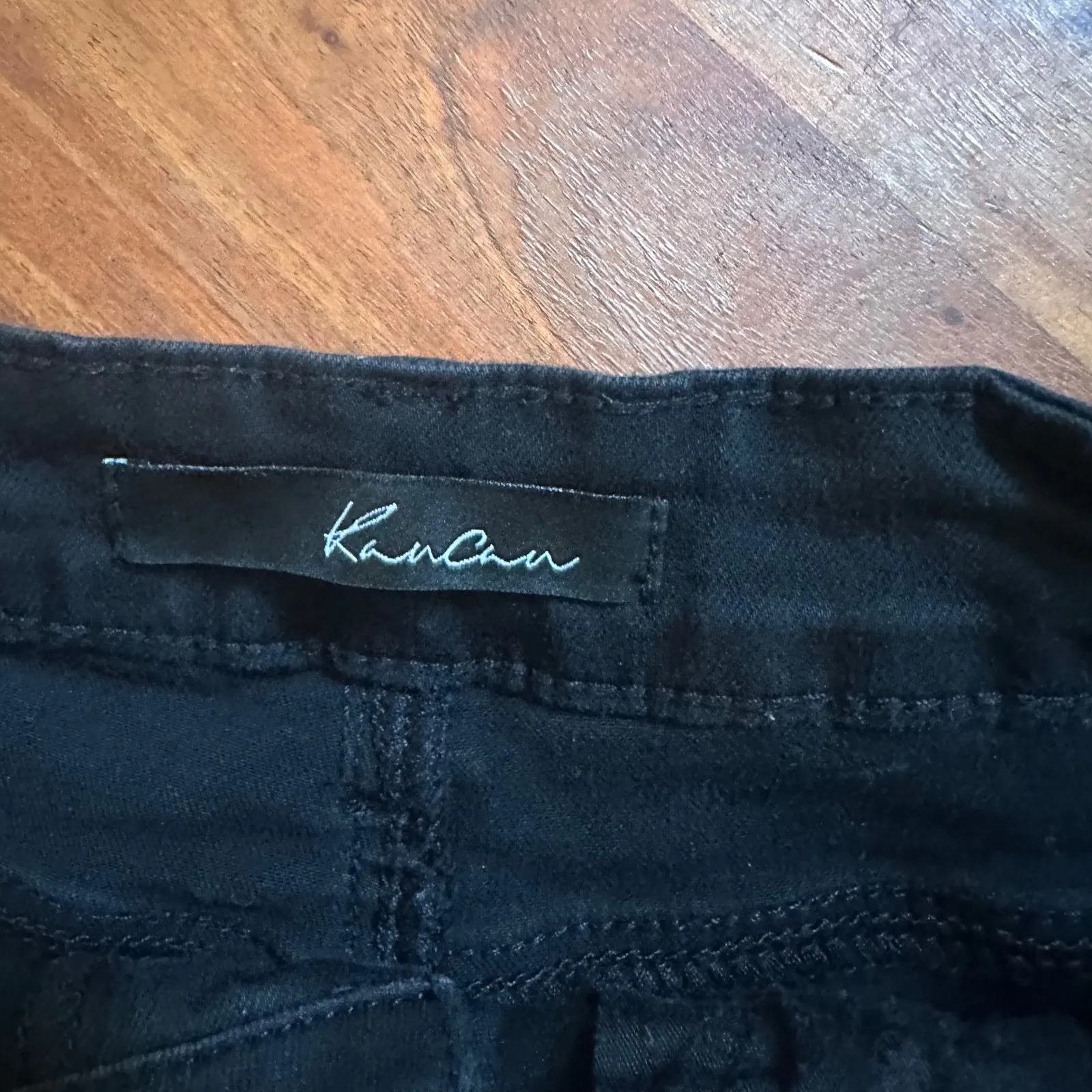 KanCan Black Cutoff High Rise Denim‎ Shorts Hot Short Daisy Duke Size 28 - Image 2