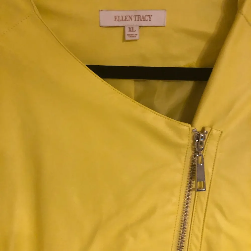 Faux Leather Zip Jacket - Image 3