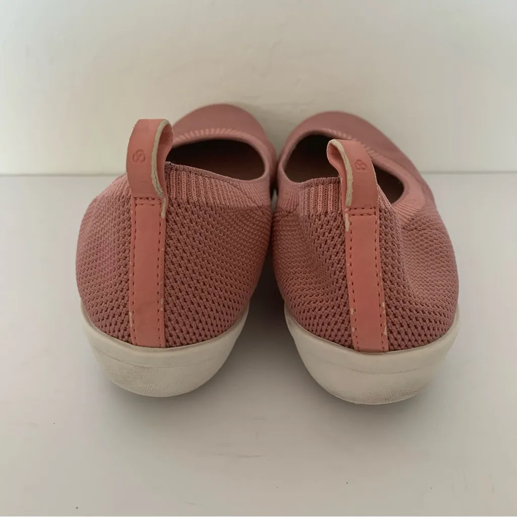 Clarks Cloudsteppers Ayla Paige Mauve Knit Slip On Flats Size 8M - Image 6