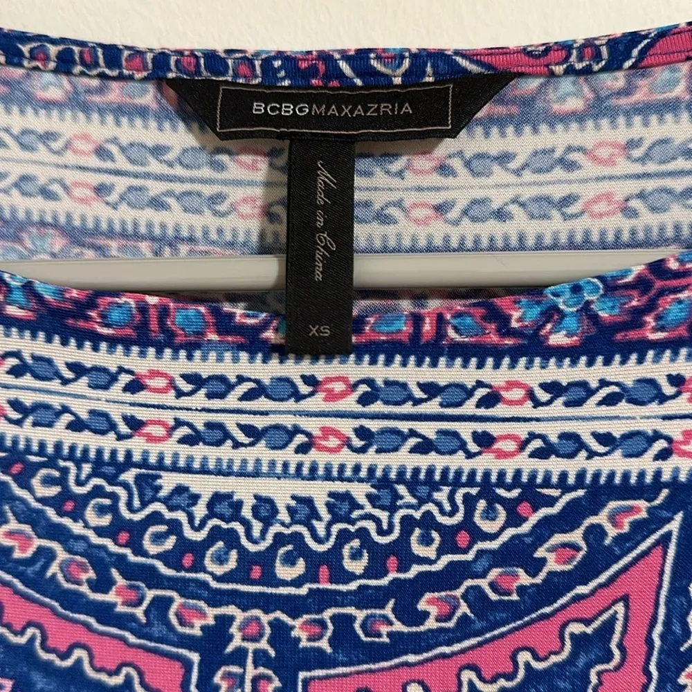 BCBGmaxazria printed work dress long sleeve - Image 3