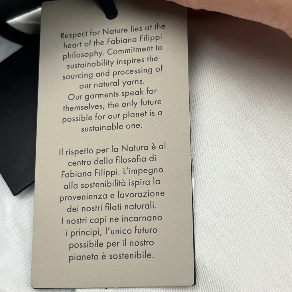 Fabiana Filippi Embellished Wrap Sleeveless Blouse Women XS White NEW *TINY FLAW - Image 4