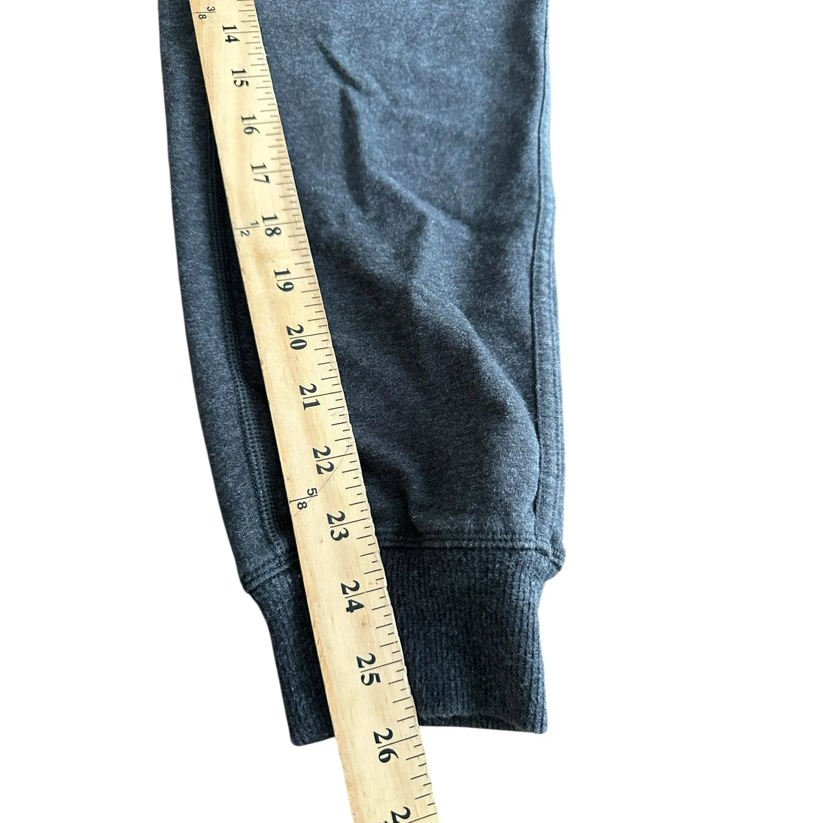 Lululemon Womens 4 Heather Black High Rise Stretch Joggers Pants‎ Pockets #QR4-6 - Image 8