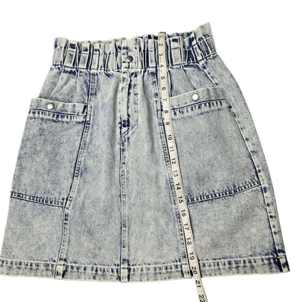Sea New York Acid Wash Denim Skirt Blue Size 4 - Image 5