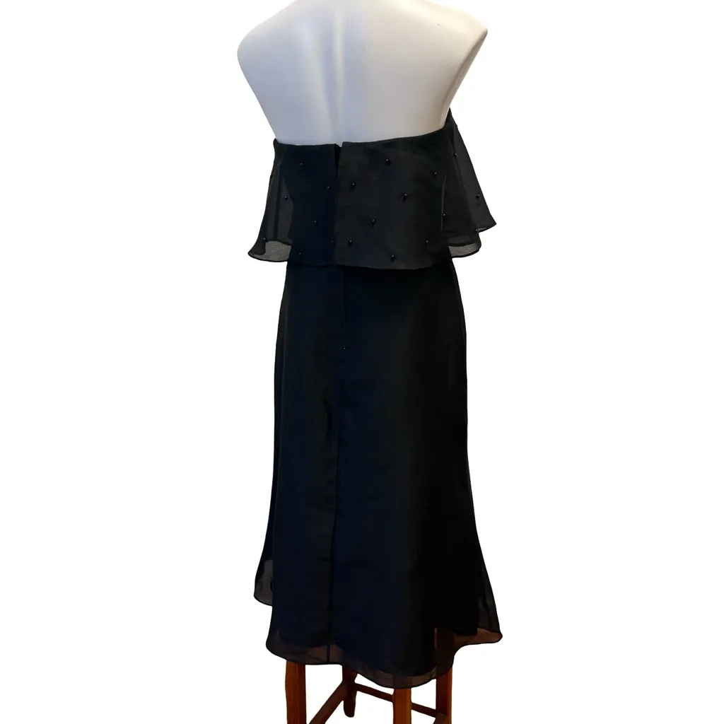 Keepsake the Label Call Me Strapless Black Midi Dress, Sz M Size M - Image 5