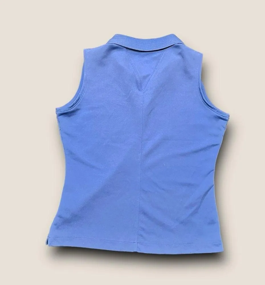 ♡ Nike Women’s Sleeveless Victory Golf Polo Shirt Dry Fit Blue ♡ - Image 3