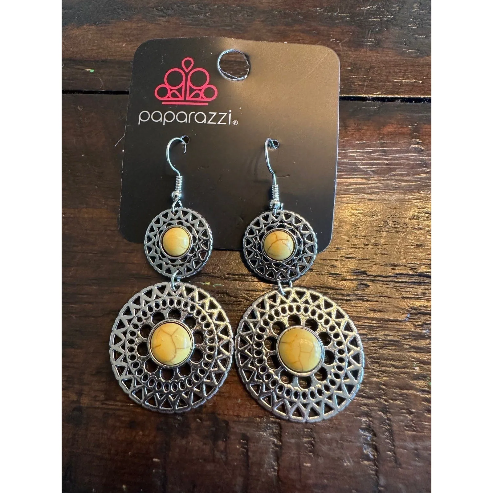 Sunny Sahara Yellow Earrings (209) - Image 3