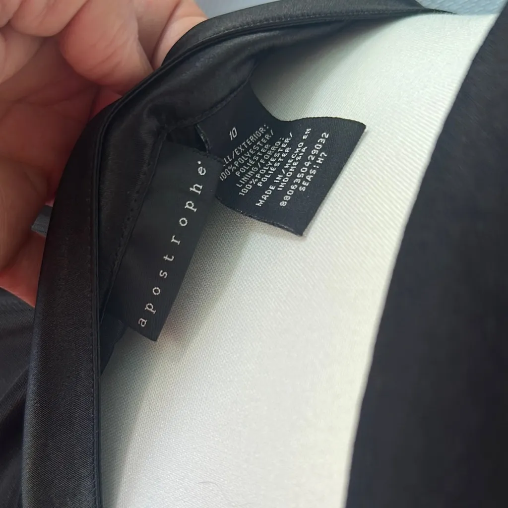 Apostrophe Black and Gold Embellished A-Line Skirt - Image 6