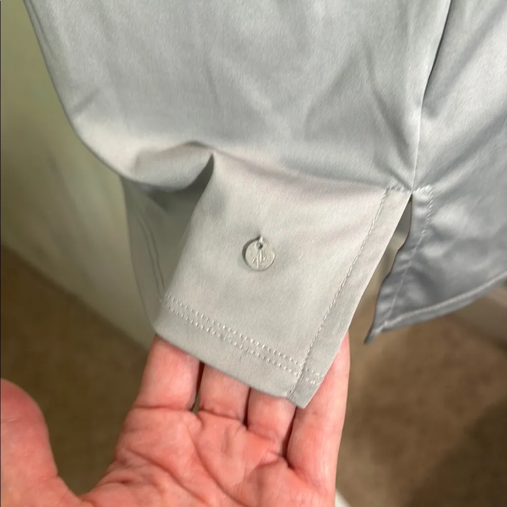 Jockey Gray/Grey Relaxed Cut Out Tank Top with built in sports bra Gray Size L - Image 4