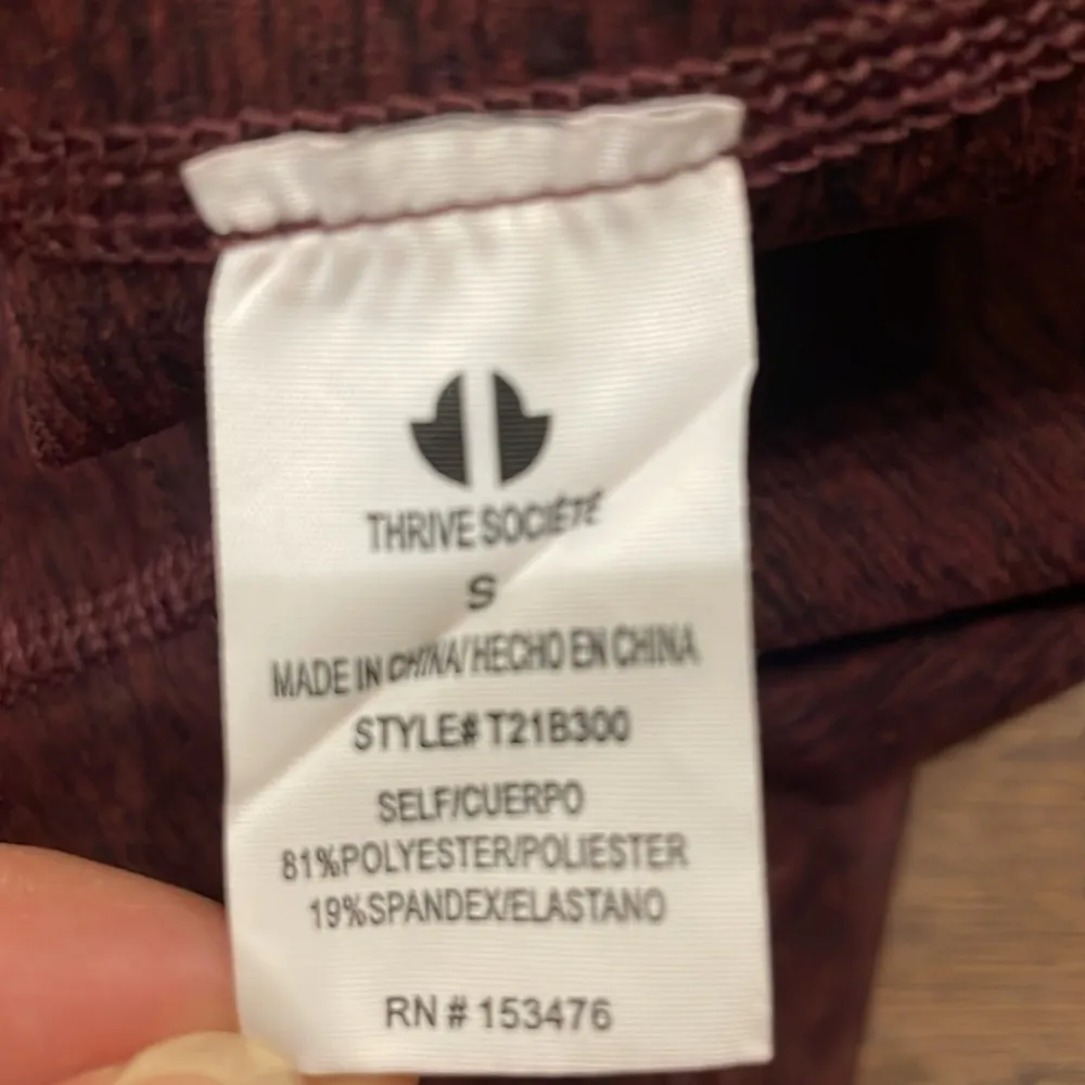 Thrive Societe Wine Heathered Double Strap Cami - Image 7