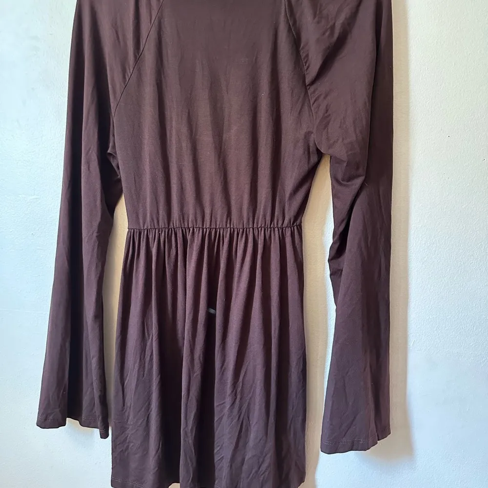Vertigo Paris Embellished Long Sleeve Top Women's Size Medium Brown NWT $160 - Image 5