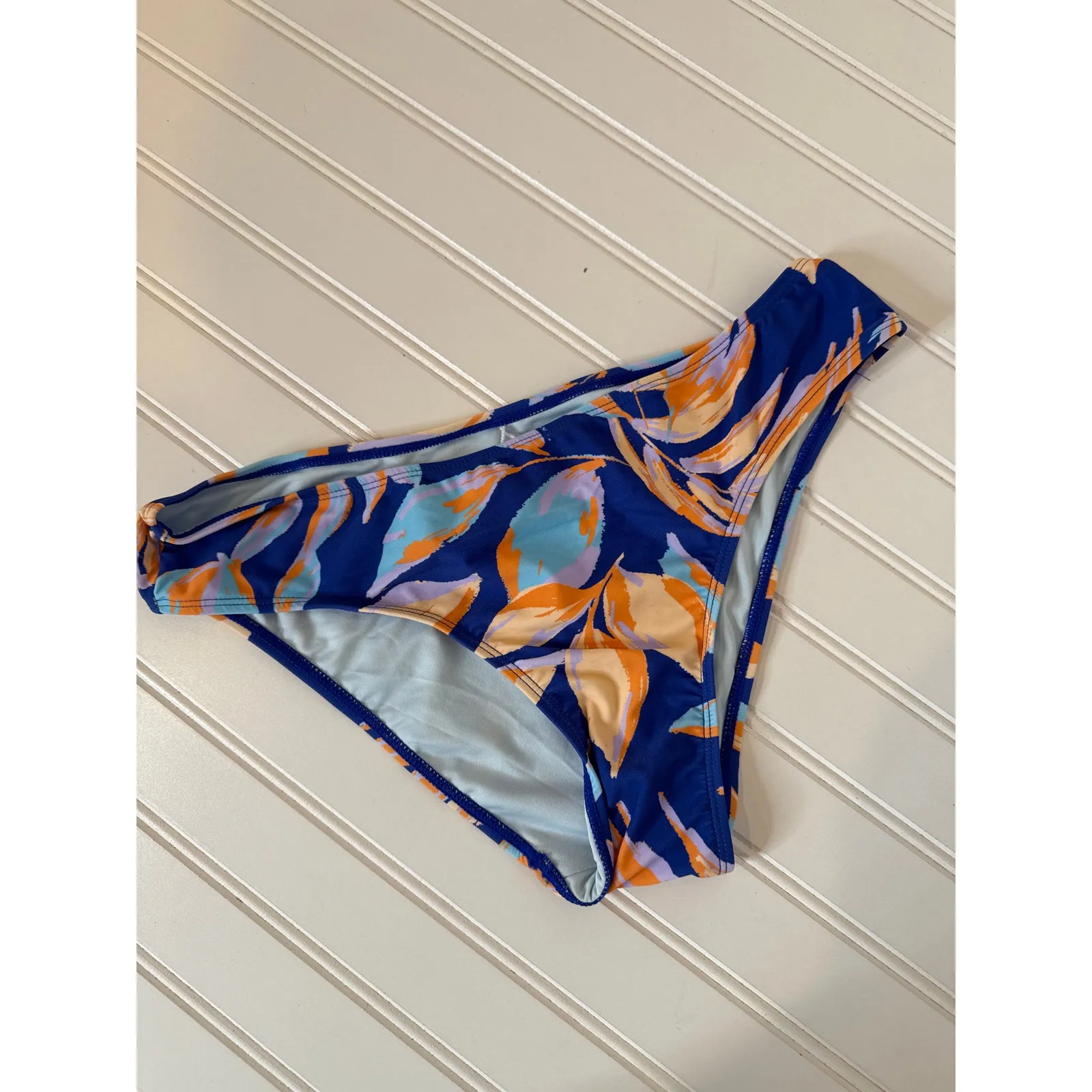 NWT Cupshe LOT OF 3 Swim Bikini Bottoms - Tropical Hawaiian Beach Bundle Sz S - Image 6