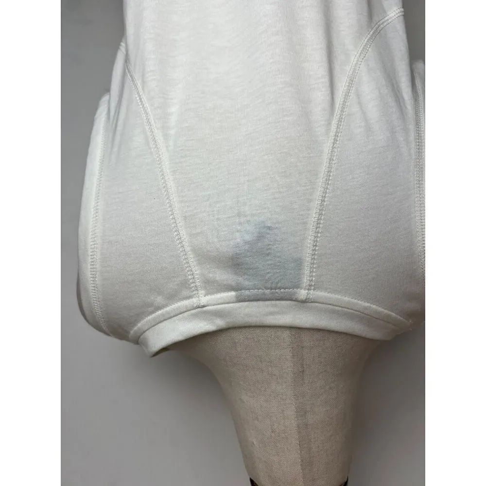 Sweaty Betty Tank‎ Top Women Small White Crew Neck Cotton Tencel Easy Peazy Top - Image 6