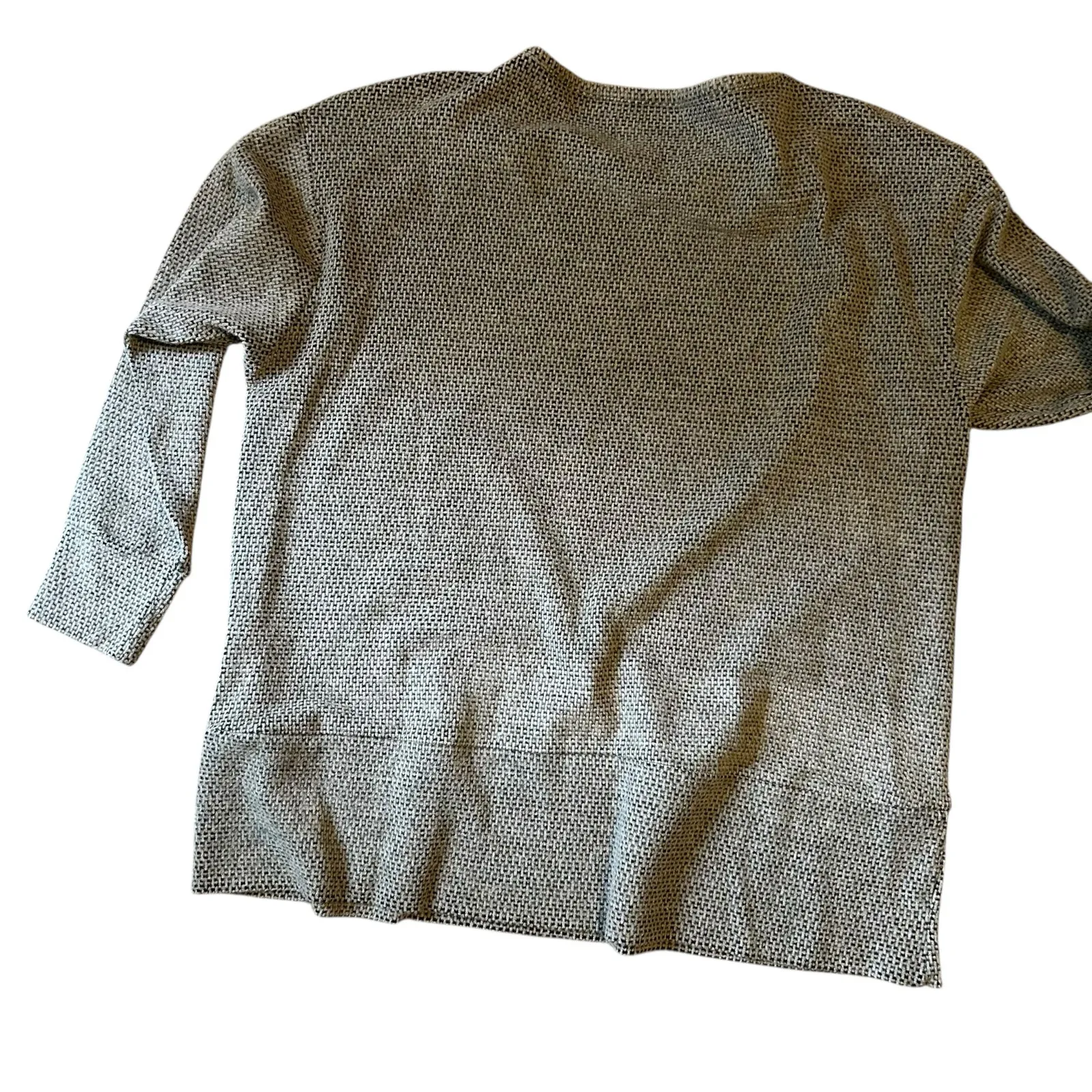 French Laundry Waffle Knit Sweater Top 1X Oversized Brown Coquette Cottage Core - Image 6