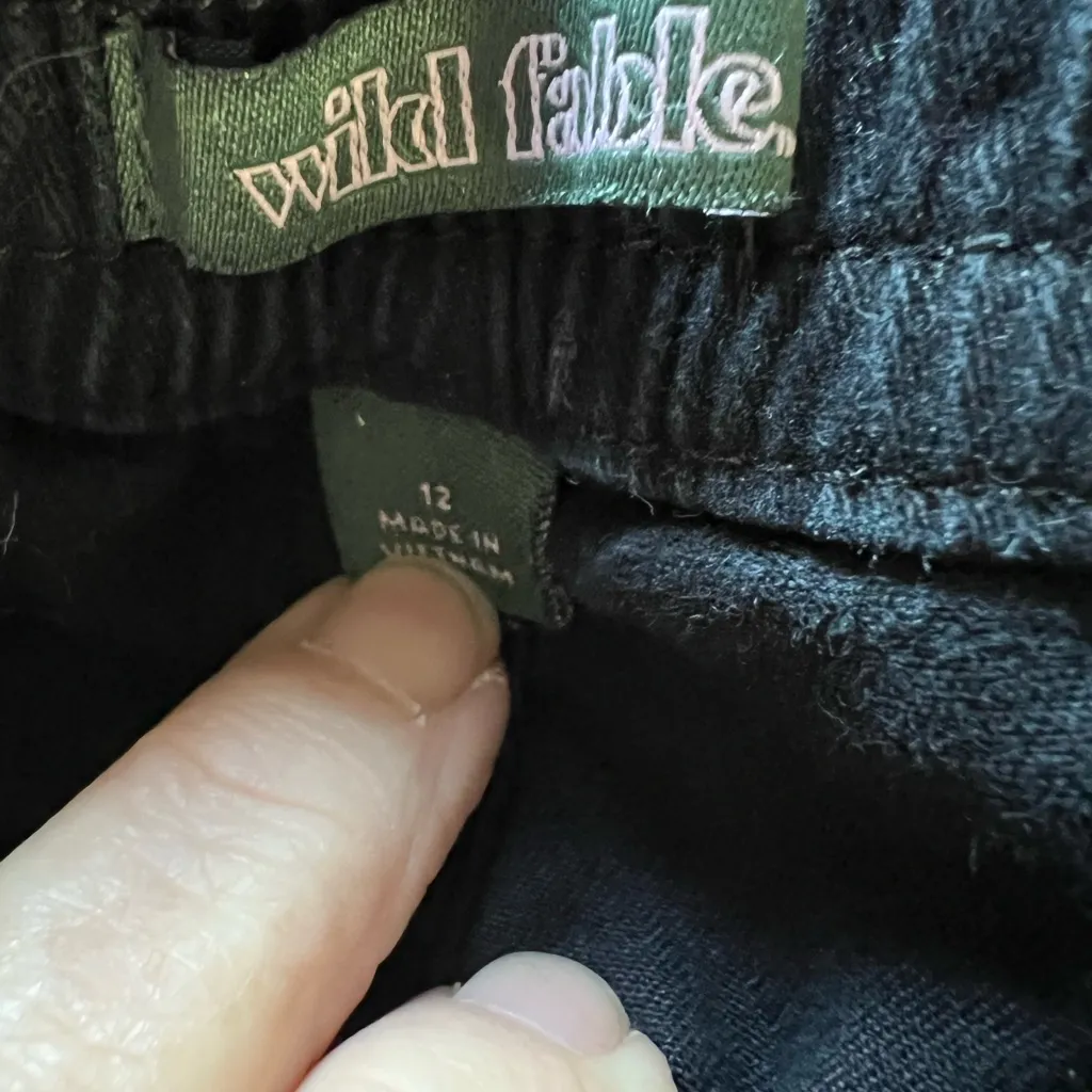 Wild Fable Black Jean Mini  Skirt Size 12 - Image 4