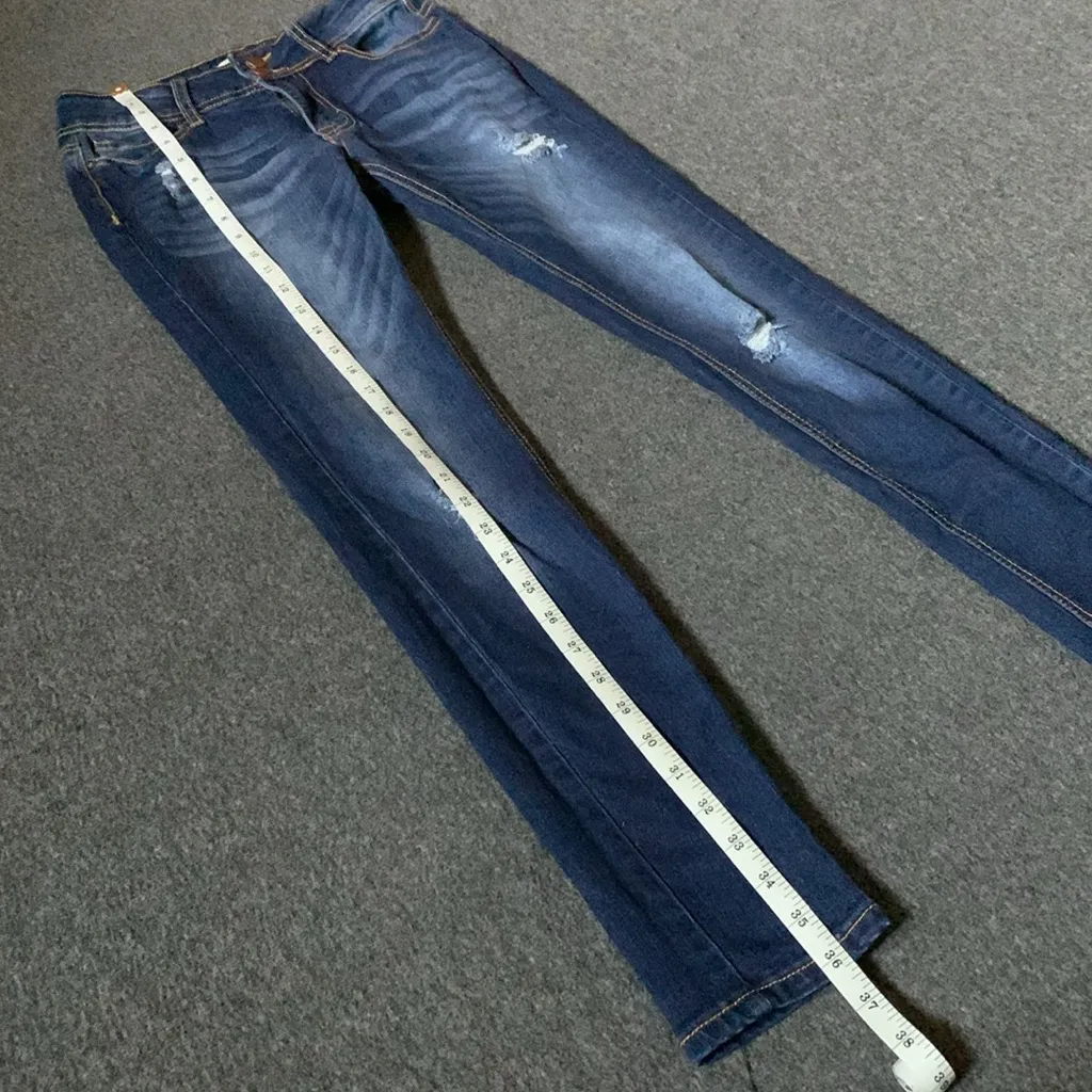 Dark Encore Light Ripped Style Skinny Jeans - Image 5