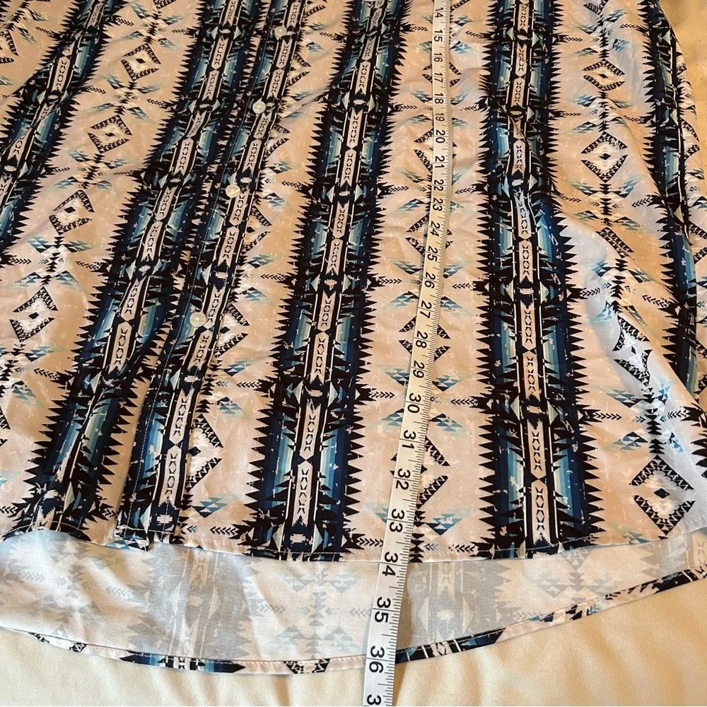 Panhandle Performance Aztec Print Western Short Sleeve Button Shirt Men’s Sz XXL - Image 10